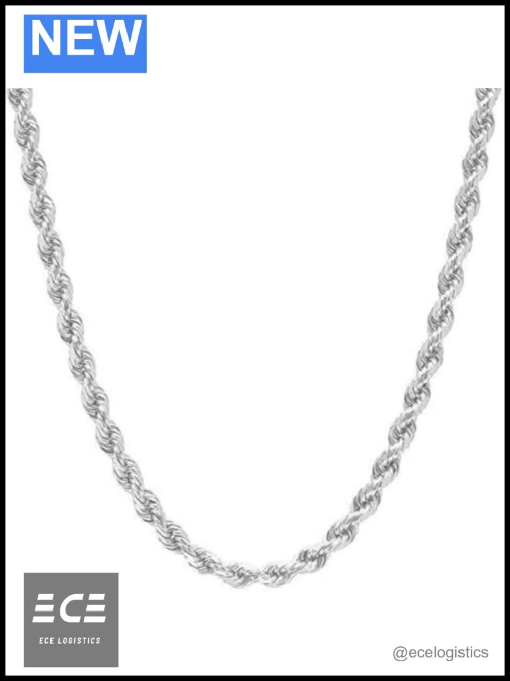 Mens 925 Sterling Silver Rope Chain Necklace Diamond Cut Italy Bracelet